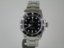 SÅLD - Rolex Submariner no date 14060 - Box o Cert 1995 SE, Nyservad