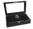 Timekeeper Storage Svart, förvaringsbox för 10 klockor