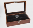 Timekeeper Storage Mahogny, förvaringsbox för 10 klockor