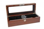 Timekeeper Storage Mahogny, förvaringsbox för 5 klockor