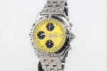 SÅLD - Breitling Chronomat Longitude GMT, gul tavla