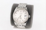 SÅLD - Rolex Lady 31 mm Datejust, diamantindex, Full set, -13, Nyskick