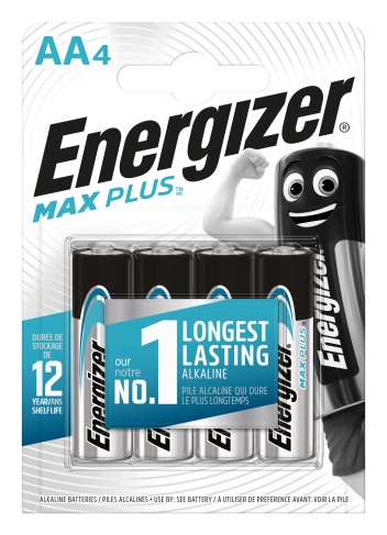 Energizer Max Plus AA/LR6, 4-pack