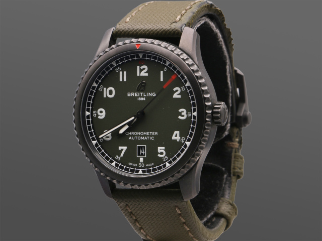 Breitling Aviator 8 41 Black Steel Warhawk, Full set 2022