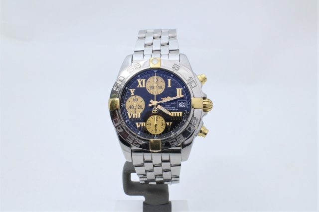 SÅLD - Breitling Chrono Galactic Guld/Stål, full set