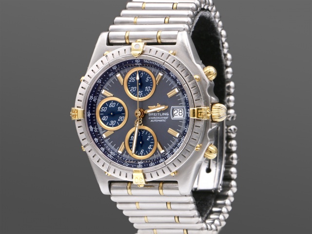 SÅLD - Breitling Chronomat 39mm Guld/Stål, Full set
