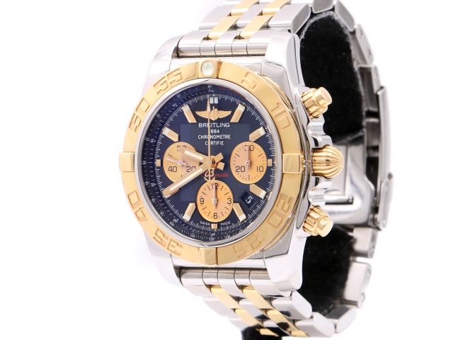 SÅLD - Breitling Chronomat 44 B01 Guld/Stål, Full set svensksåld -12