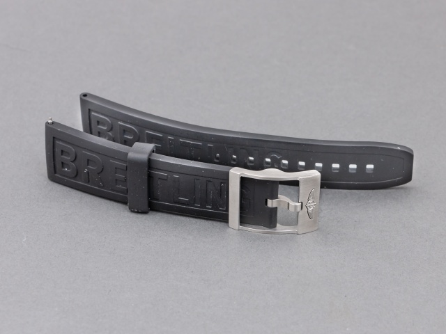 SÅLT - Breitling gummiarmband Diver Pro III Svart 22/20, bygellås