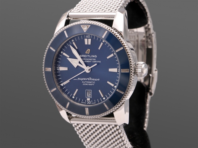 SÅLD - Breitling Superocean Heritage II B20 Automatic 46, Blå, Full set, Mint condition
