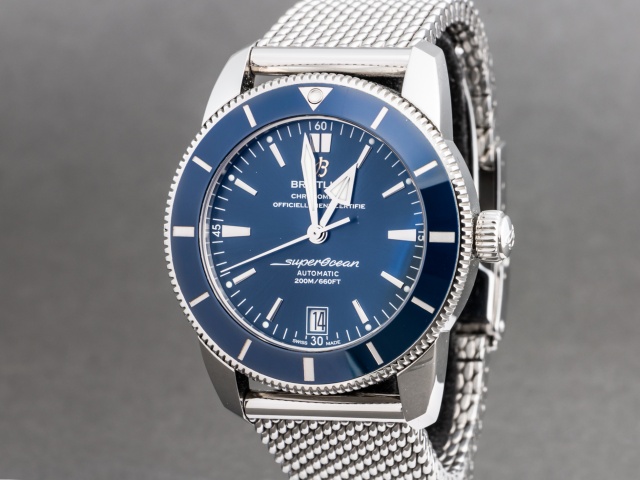 SÅLD - Breitling Superocean Heritage II B20 42, Blå - Svensksåld