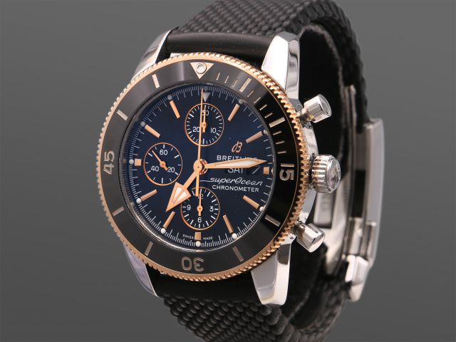 SÅLD - Breitling Superocean Heritage II Chrono 44 Guld/Stål, sv såld 2019
