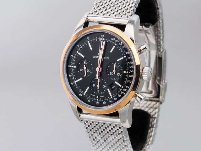 SÅLD - Breitling Transocean B01 Chrono Guld/Stål, Ny/oanvänd, full set