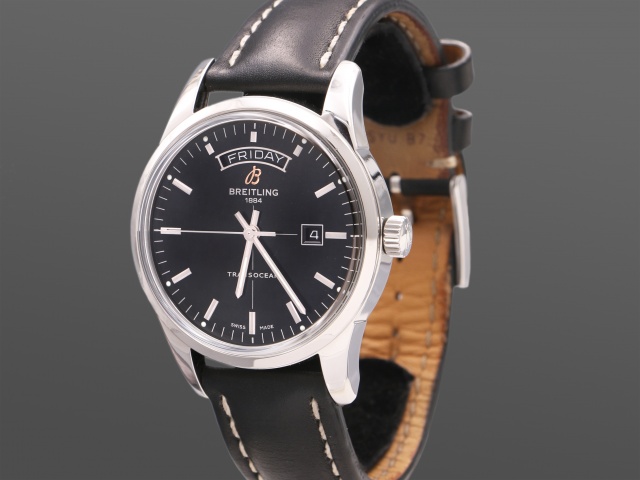 SÅLD - Breitling Transocean Day & Date, Svensksåld 2014