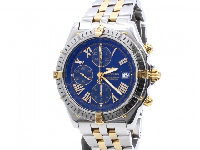 SÅLD - Breitling Windrider Crosswind Chrono Guld/Stål