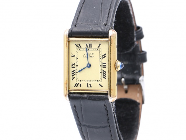 S LD Cartier Tank Must Vermeil