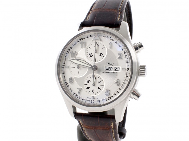 SÅLD - IWC Pilots Spitfire Chrono, 39mm, Full set