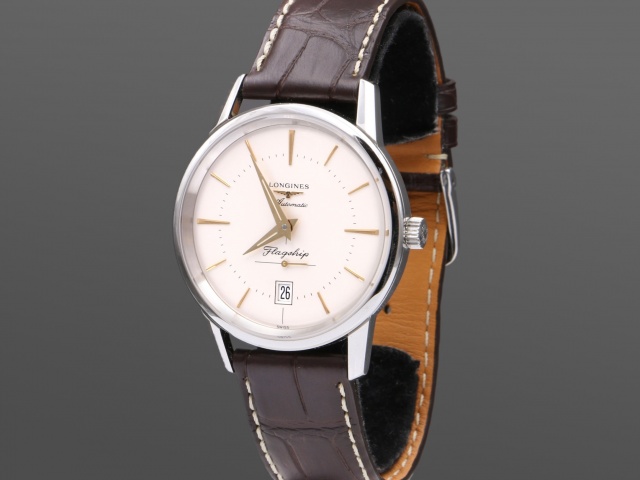 SÅLD - Longines Heritage Flagship 38mm, Full set, svensksåld