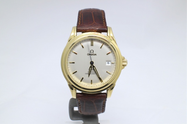 SÅLD - Omega De Ville Guld Co-Axial Chronometer Cal. 2500