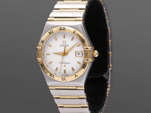 SÅLD - Omega Lady Constellation Guld/Stål Quartz 27,5mm