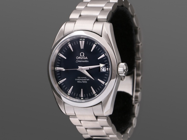 SÅLD - Omega Aqua Terra 150M Chronometer 36mm, Nyservad, full set