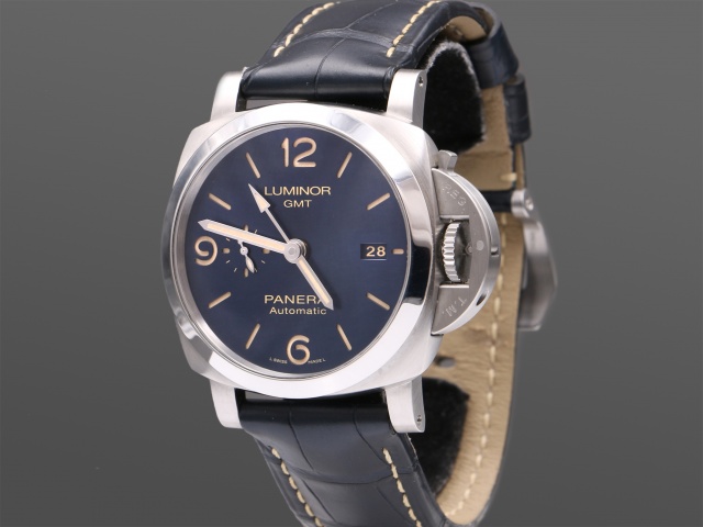 SÅLD - Panerai Luminor GMT 44mm PAM1033, Blå, Nyskick, Svensksåld 2019