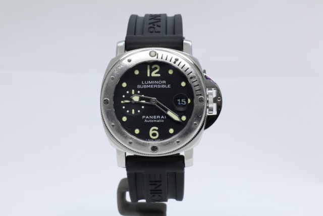 SÅLD - Panerai Luminor Submersible PAM 24, Svensksåld, Full set, Nyservad