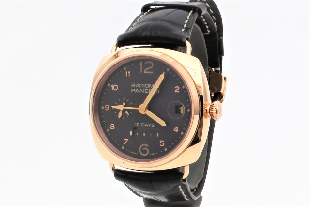 SÅLD - Panerai Radiomir 10 Days GMT Oro Rosso, 18K, Limited Edition
