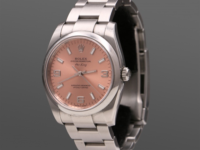SÅLD - Rolex Air-King 114200, Svensksåld -14, Full set