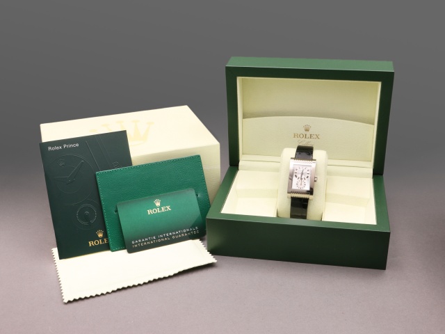 Rolex Cellini Prince 18K Vitt guld, Full set 2019, Mint condition