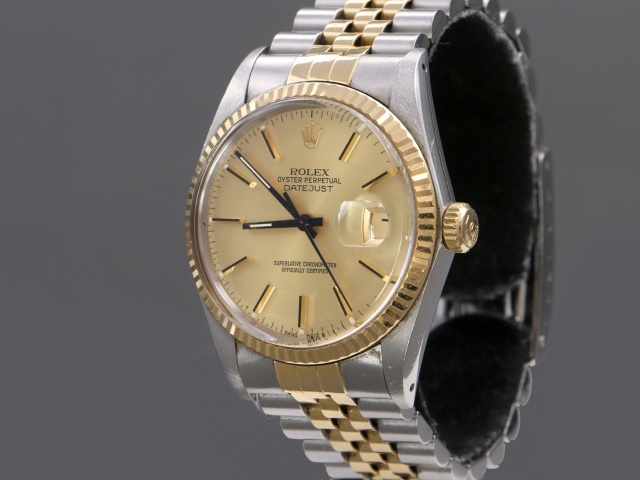 SÅLD - Rolex Perpetual Datejust 36 Guld/Stål 16013