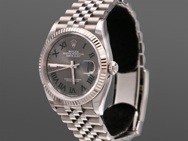 SÅLD - Rolex Datejust 36 Stål/Vitguld Jubilee, Mint, Full Set SE 2024