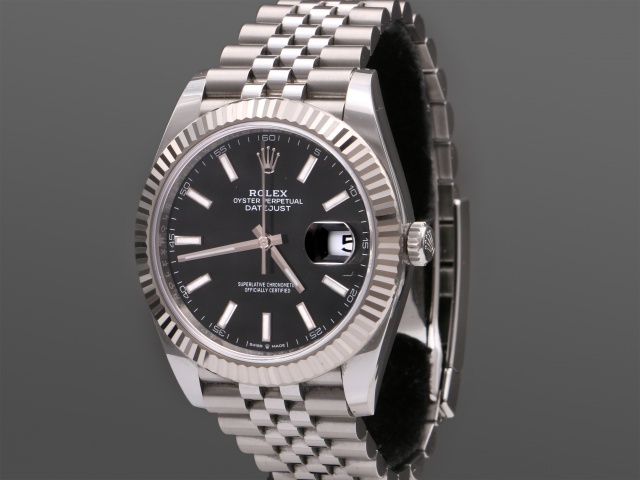 SÅLD - Rolex Datejust II 41mm Stål/Vitguld, Full set, svensksåld 2020