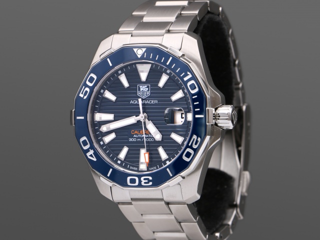 SÅLD - TAG Heuer Aquaracer 300M Cal. 5, Blå, 41mm, Nyservad, nyskick