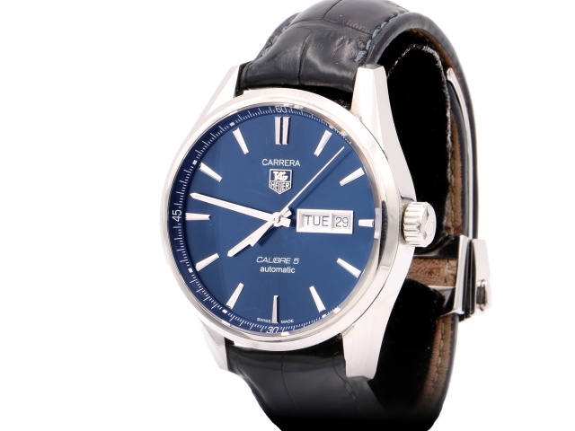 SÅLD - TAG Heuer Carrera Calibre 5 Day-Date, 41mm - Full set