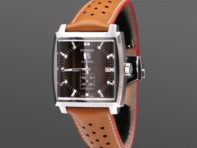 SÅLD - TAG Heuer Monaco, Diamantindex, Svensksåld, Full set