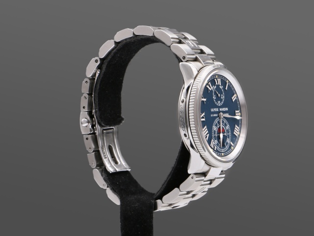 SÅLD - Ulysse Nardin Marine Chronometer Blå, Full set